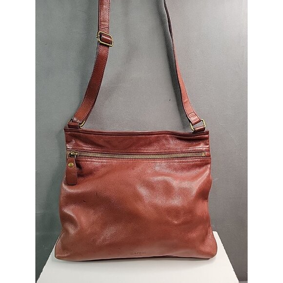 Margot New York Leather Crossbody Shoulder Bag Soft Cognac Brown Boho - Picture 1 of 16